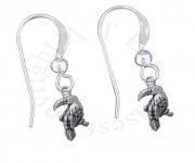 3D Mini Tropical Toucan Bird Dangle French Wire Earrings