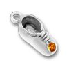 3D November Birthstone Baby Shoe Charm