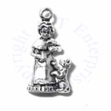 3D Old Mother Hubbard With Little Dog Charm