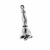 3D Vintage Hand Or School Bell Charm