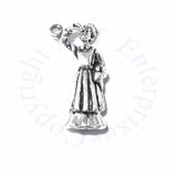 3D Old Time Medical Nursemaid In Dress Charm