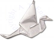 3D Large Japanese Origami Crane Charm