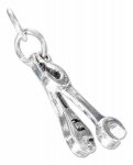 3D Fixed Wrench And Adjustable Wrench Charm