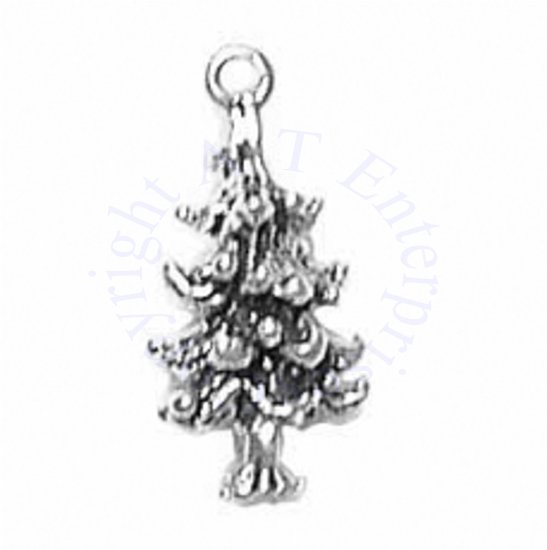 3D Pine Tree Charm - Click Image to Close