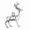 3D Reindeer Caribou Buck Deer With Antlers Charm