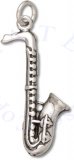 3D Saxophone Instrument Charm