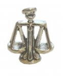 3D Scales Of Justice Charm