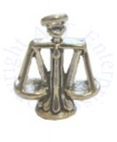 3D Scales Of Justice Charm