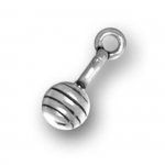 3D Small Baby Rattle Charm