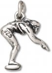 3D Swimmer Diving Charm