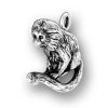 3D Monkey Charm With Curved Tail
