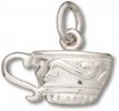 2D Ornate China Coffee Tea Cup Charm