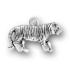 3D Detailed Tiger Charm With Stripes