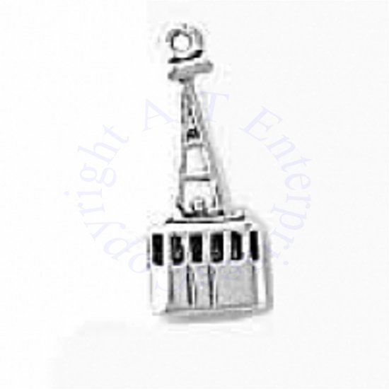 3D Aerial Tramway Tram Charm - Click Image to Close