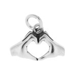 3D Two Hands Making Heart Sign Charm