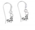 Mini Unicorn Dangle French Wire Earrings