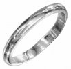 Unisex 3mm Thin Plain Band Ring