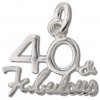 40 Forty And Fabulous Birthday Charm