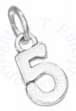 Small Number Five 5 Charm