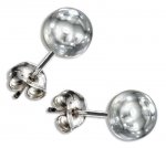 5mm Diameter Round Ball Post Stud Earrings