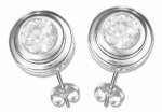 Cubic Zirconia Post Earrings 6mm