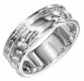 Unisex Wedding Band Ring 6.5mm