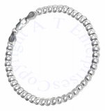 8" 070 Charmless Circle Link Charm Bracelet