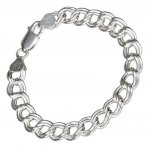7" 0120 Charmless Circle Link Charm Bracelet