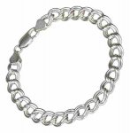 8" 0120 Heavy Charmless Circle Link Charm Bracelet