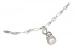 8.5" Petite Freshwater Pearl Dangle Ankle Bracelet