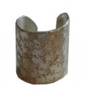 Snake Skin Design 9mm Wide Mini Flat Band Upper Ear Cuff