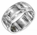 Unisex Silver Ring 9mm