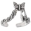 Adjustable Flying Butterflies Toe Ring
