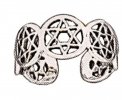 Wide Band Open Star Of David Adjustable Toe Ring