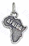 Africa Continent Charm