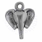 Mini African Elephant Head Charm