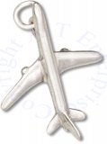 3D Commercial Jet 767 Airplane Charm