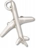 3D Commercial Jet 767 Airplane Charm