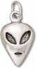 Big Eyed Space Alien Face Head Charm