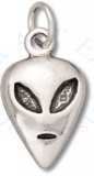 Big Eyed Space Alien Face Head Charm