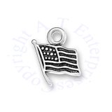 Unites States Of America Flag With Stars And Stripes Charm