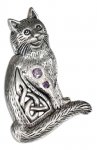 Celtic Knot Cat Pendant