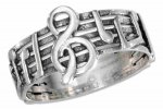 Treble Clef Music Notes On Music Staff Stave Band Ring