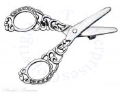 Moveable Scissors Brooch Pin