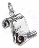 Open Diploma Scroll Charm
