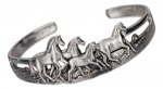 Horse Herd Foal Cuff Bracelet
