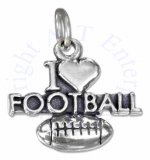 "I LOVE FOOTBALL" Football Charm