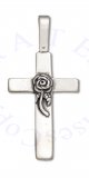 Christian Ascending Rose Cross Pendant