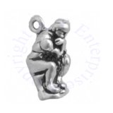 3D Auguste Rodin's The Thinker Or The Poet Statue Charm