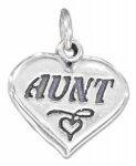 AUNT Heart Charm